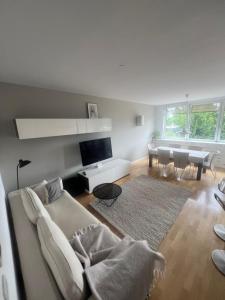 Μια τηλεόραση ή/και κέντρο ψυχαγωγίας στο Spacious Apartment