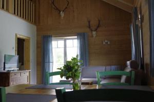 Μια τηλεόραση ή/και κέντρο ψυχαγωγίας στο Hüttenflair-Mosel Ferienwohnung