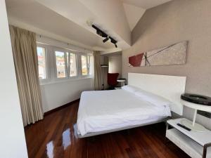 Hotel Lastres Miramar 객실 침대