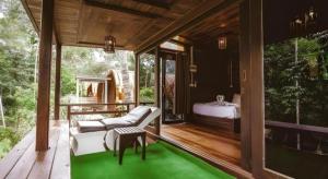 River View Resort At Chaewlan外面的花园