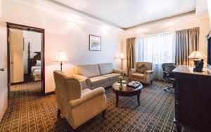 Area soggiorno di Chinggis Khaan Hotel