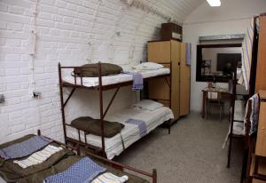 
A bunk bed or bunk beds in a room at 10-Z Bunker
