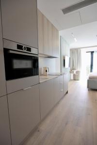 Η κουζίνα ή μικρή κουζίνα στο Luksusowy apartament 431 Baltic Spa
