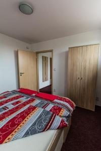 Posteľ alebo postele v izbe v ubytovaní Apartmány Vilma