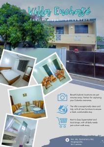a collage of pictures of a building at Villa Enchanté - Apartment in Nugegoda 2BR in Talapatpitiya