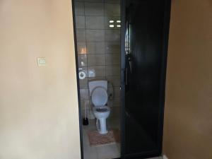 a bathroom with a toilet in a bathroom stall at Southview Residence in Meerzorg +5 photos