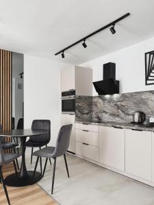Dapur atau dapur kecil di Apartamenty Piast Myślibórz