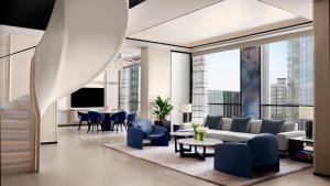 TV a/nebo společenská místnost v ubytování The Ritz-Carlton, Suzhou