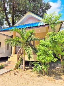 Bygningen som feriehuset ligger i