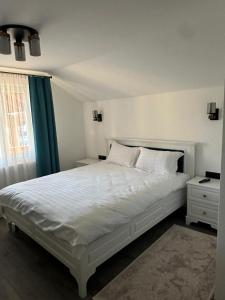 Postel nebo postele na pokoji v ubytování Casa Sub Dumbravă