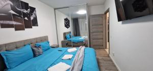 Ένα ή περισσότερα κρεβάτια σε δωμάτιο στο Claudiu apartament,s 17
