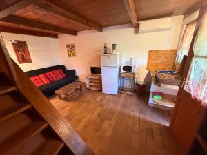 Kuchyň nebo kuchyňský kout v ubytování gite au paradis, parc animalier