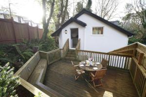 Balkón nebo terasa v ubytování Langland Corner Lodge