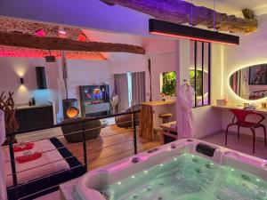 Μια τηλεόραση ή/και κέντρο ψυχαγωγίας στο Mont Evasion Spa