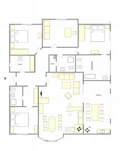 The floor plan of Private Villa 102 with heated pool in BlackSeaRama