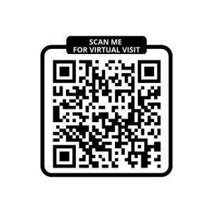 een zwart-witte QR-code met een bordje met de tekst 'stuur me voor virtueel bezoek' bij 199 Suite Monopoly - Superb Apartment in Paris in Parijs