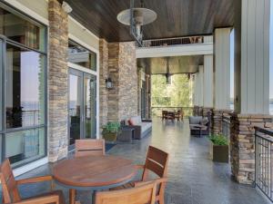 a dining room with a table and chairs at Seasons at Sandpoint - Managed by Elite Alliance in Sandpoint
