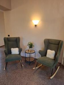 Ein Sitzbereich in der Unterkunft Hotel Burgblick Meißen