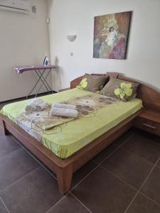 En eller flere senge i et værelse på House with pool near Balchik + 24 billeder