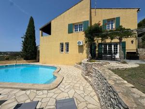 Piscina di Les Hauts de Bezouce, Vue, Piscine & Calme o nelle vicinanze