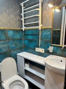 Kúpeľňa v ubytovaní MAGNIT Apartments у самого моря