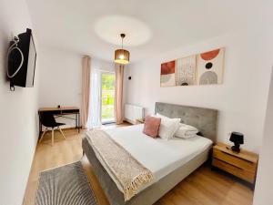 Ένα ή περισσότερα κρεβάτια σε δωμάτιο στο Casa Irinei