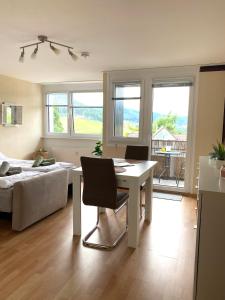 Postel nebo postele na pokoji v ubytování 2 Pers I Natur und Ruhe I BUGA Nationalpark