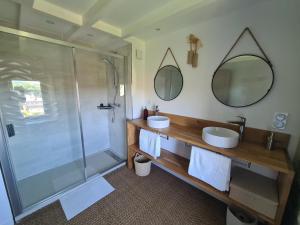 Phòng tắm tại La maison du canyon de Bozouls