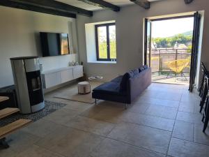 Khu vực ghế ngồi tại La maison du canyon de Bozouls