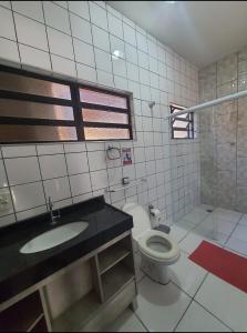 Koupelna v ubytování Casa Recanto Paraíso + 23 fotografií