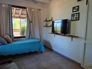 Μια τηλεόραση ή/και κέντρο ψυχαγωγίας στο Cabañas Finca del molino