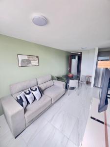 Et opholdsområde på Apartamento com Vista - Águas do Atlânticas 701