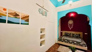 Cama o camas de una habitación en Shafar Manzil