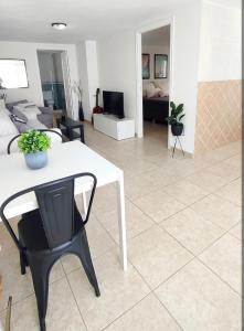 Televisyen dan/atau pusat hiburan di Apartment 3k from Altea +8 gambar