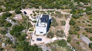 Letecký snímek ubytování Villa Lapis Hvar