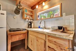 Kuchyň nebo kuchyňský kout v ubytování DFA Cabin Rentals
