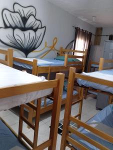 Posezení v ubytování Hostel O Mago Leme