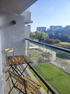 Balkón nebo terasa v ubytování 124 Spacious studio with a view
