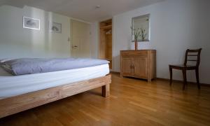 Postel nebo postele na pokoji v ubytování Ferienwohnung Alte Zainschmiede