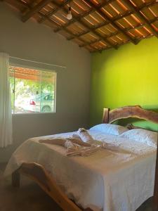 Postel nebo postele na pokoji v ubytování Hotel Fazenda Brisa dos Gerais
