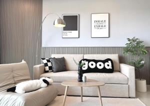 Χώρος καθιστικού στο Song's Apartment Near Beach - Căn Hộ Du Lịch TP Biển Vũng Tàu