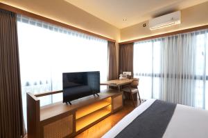 Μια τηλεόραση ή/και κέντρο ψυχαγωγίας στο Double R canggu