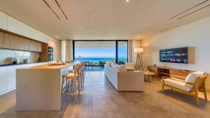 Χώρος καθιστικού στο Domaine d'Anbalaba - Baie du Cap - Ile Maurice