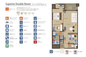 Majutuskoha INOVA Kanazawa korruse plaan