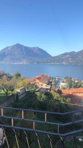 a view of a city and a body of water at La Ballerina Bianca - romantica vista lago in Bellano
