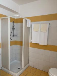 Koupelna v ubytování La Grotta