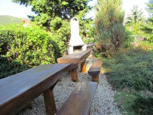 A garden outside Penzion Raj