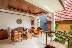 Istumisnurk majutusasutuses Uma Nandhi Villa Ubud