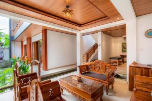 Istumisnurk majutusasutuses Uma Nandhi Villa Ubud