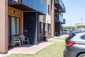 Budova, kde se aparthotel nachází